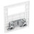BG 822EM4 White Nexus Moulded Combination Plate Complete Single 13A Socket 4 Mod
