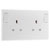 BG 822DPOB White Nexus Moulded Double Switched 13A Power Socket Double Pole
