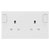 BG 822DPOB White Nexus Moulded Double Switched 13A Power Socket Double Pole