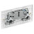 BG 822DP White Nexus Moulded Double Switched 13A Power Socket Double Pole