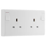 BG 822CON White Nexus Moulded Converter Socket Single Socket To Double Socket