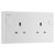 BG 822CON White Nexus Moulded Converter Socket Single Socket To Double Socket