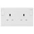 BG 822CON White Nexus Moulded Converter Socket Single Socket To Double Socket