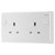 BG 822CON White Nexus Moulded Converter Socket Single Socket To Double Socket