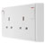 BG 822CON White Nexus Moulded Converter Socket Single Socket To Double Socket