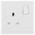 BG 821DP White Nexus Moulded Single Switched 13A Power Socket Double Pole