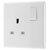 BG 821DP White Nexus Moulded Single Switched 13A Power Socket Double Pole
