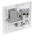 BG 821DP White Nexus Moulded Single Switched 13A Power Socket Double Pole