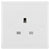 BG 823 White Nexus Moulded Single Unswitched 13A Power Socket