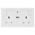 BG 822UWR White Nexus Double Switched 13A Power Socket - Wifi Extender + USB