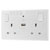 BG 822UWR White Nexus Double Switched 13A Power Socket - Wifi Extender + USB