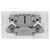 BG 822UAC12 White Nexus Moulded Double Switched 13A Power Socket - USB Charging