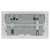 BG 822UACC30 White Nexus Moulded Double Switched 13A Power Socket - USB Charging