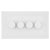 BG 884 White Nexus Moulded 200W Quadruple Dimmer Switch 2-Way Push On/Off