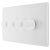 BG 884 White Nexus Moulded 200W Quadruple Dimmer Switch 2-Way Push On/Off