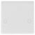 BG 879 White Nexus Moulded 45A Cooker Flex Outlet Plate, Bottom Entry