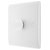 BG 881 White Nexus Moulded 200W Single Dimmer Switch 2-Way Push On/Off