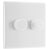 BG 882 White Nexus Moulded 200W Double Dimmer Switch 2-Way Push On/Off
