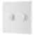 BG 882 White Nexus Moulded 200W Double Dimmer Switch 2-Way Push On/Off