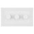 BG 883 White Nexus Moulded 200W Triple Dimmer Switch 2-Way Push On/Off