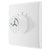 BG 887 White Nexus Moulded Single Fan Controller Switch 4 Speed 1 Way Rotary