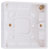 BG 893 White Nexus Moulded 1 Gang Patress With Earth 19mm