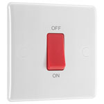 BG 875 White Nexus Moulded 45A Square Cooker Control Unit