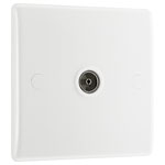 BG 860 White Nexus Moulded Single Socket For Tv Or Fm Co-AXial Aerial Connection
