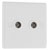 BG 863 White Nexus Moulded Double Isolated Socket TV Or FM Co-Axial Aerial
