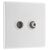 BG 865 White Nexus Moulded Single Socket TV Or FM Co-Axial Aerial & Satellite