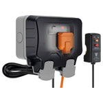 BG WP22KIT/3 Nexus Storm IP66 Single Switched 13A Power Socket - 3M Flex & RCD