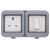BG WPB21 IP55 Weatherproof Switch & Socket Combination Unit