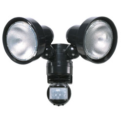 Timeguard MLBTS 150W Night Eye PIR Twin Spot Light Black