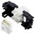 TruComponents 240052 RJ45 coupling, CAT 6a Connector, 8 pin Black/White