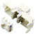 TruComponents 240057 RJ45 coupling, CAT 6a Connector, 8 pin White