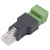 TruComponents 240060 RJ11 Terminal Adapter FL-29 Plug, straight, 6P4C