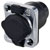 TruComponents 240071 RJ45 panel mount socket, straight IP65+cover