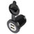 TruComponents 240873 USB skt w/dust cap,vertical  2-way,Ø36.8mm,blue lighting