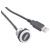 TruComponents 240884 USB 2.0,USB skt type A, illuminated USB-plug type A,60cm