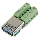 TruComponents 240887 Mounted skt USB 3.0 skt, horizontal mount