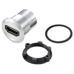 TruComponents 240946 HDMI 2.0 Panel Adapter Jack HDMI skt - HDMI skt Silver