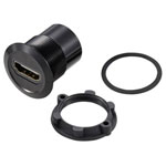 TruComponents 240949 HDMI Panel Adapter Jack HDMI skt - HDMI skt Black