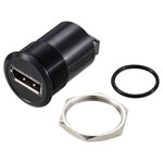 TruComponents 240953 Display Port 1.2 Panel Adapter Black