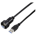 TruComponents 240958 USB 3.0 adapter incl. 1 m cable IP67