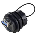 TruComponents 240959 USB 3.0 installation feed-through+ cover IP67