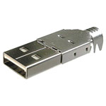 TruComponents 240964 Self-assembly USB A connector Plug, straight  USB A