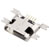 TruComponents 240970 Micro USB, horizl mount,Micro USB installation skt SMD