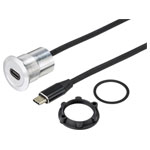 TruComponents 240978 USB skt, built-in USB-C® skt Panel thickness: 1-10 mm