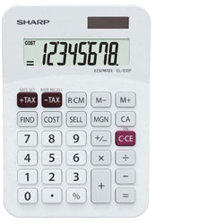 Sharp 8-digit Desktop Calculator EL-330FB