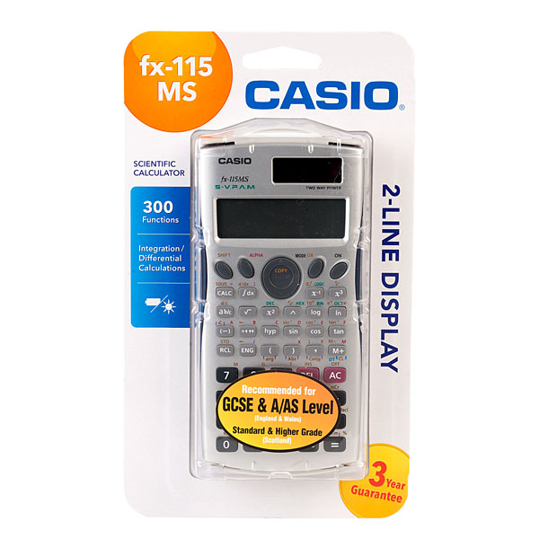 Casio FX-115MS Scientific Calculator | Rapid Online